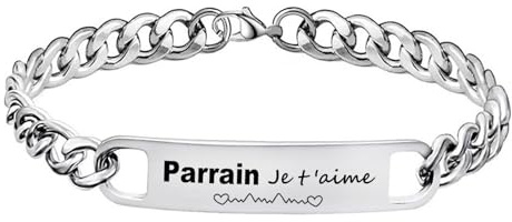 LUODAN Cadeau Homme Bracelet,Bracelet de Homme,Cadeau Papa Papy Tonton Frère Parrain Cadeaux d'anniversaire Noël pour Homme