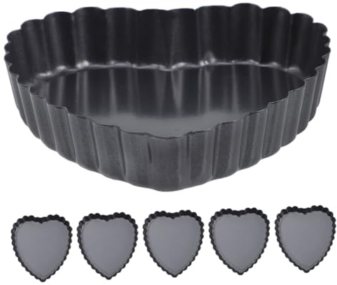 Cabilock 6 Piezas Moldes para Tartas Forma Antiadherentes y Desmontables para Pudding Tartas y Postres Celebraciones Bodas y Ocasiones Especiales