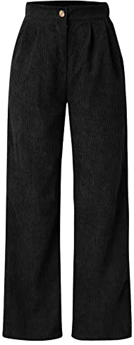 2025 Trousers High Waist Cord Wide Leg Pants Straight Trousers Women Big Size Corduroy Pants