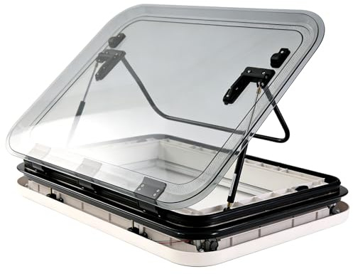 Lucernario per roulotte, lucernario per tetto,lucernario per tetto di camper, 700x500 mm con LED, ventilazione e illuminazione tutto in uno, impermeabile con zanzarie(800*500mm (31.5*19.7in))