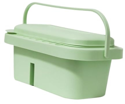 Gxdqxxd Brush Cleaning Container with Holder for Acrylic And Oil Painting, Green
