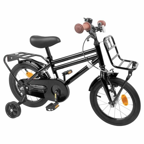 HGKMBRY Fahrrad 12 Zoll Schwarz 2-4 Jahre