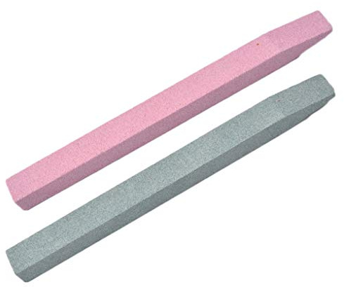 DIAMOEN 2 Piezas de Cuarzo Exfoliante para cutículas de uñas Lima de uñas Quitar palillo de Arte Piedra de pulir Exfoliar Herramienta de Talla manicura del Cuidado Pusher