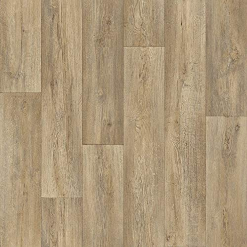 Spirit Reclaimed Oak Anti Slip Wood Effect Vinyl Flooring Lino (2m x 4.5m)