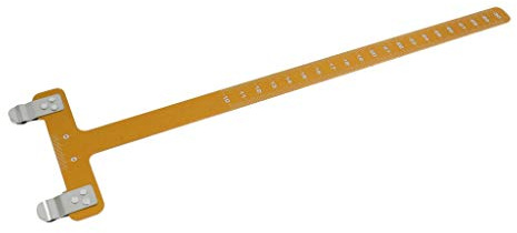 Inzopo Pro Tir à l'arc T Arc Carré Régle en Métal Outil pour Arcs Recourbés & Arc à Poulie Longbow Or 326 * 84 * 5mm