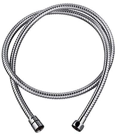 Wirquin 60720796 Flexible de douche extensible 1m50 à 2m en inox à double agrafage, chromé