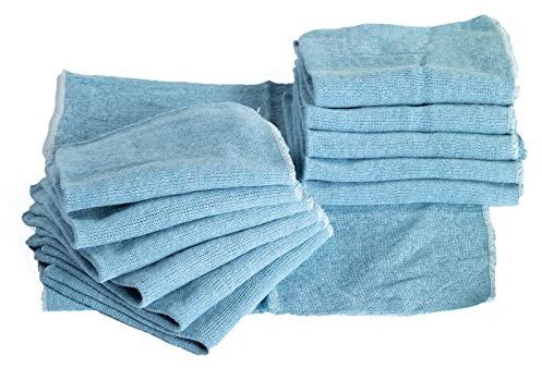 efase Pack 12 PAÑO 40x46 Punto Azul 80% algodón. Bayeta Resistente, Multiusos y multisuperficie.