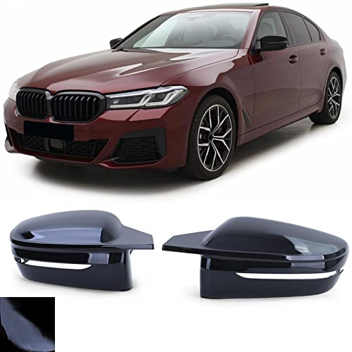 Spiegelkappen Schwarz Glanz zum Austausch passend für BMW 5er G30 G31 ab 17