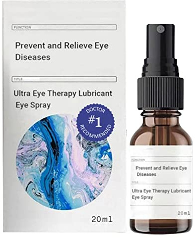 Povanjer Augenspray für trockene Augen | Natürliches befeuchtendes Augenspray - Langanhaltender befreiender Augennebelreiniger für Männer und Frauen, 0,7 oz