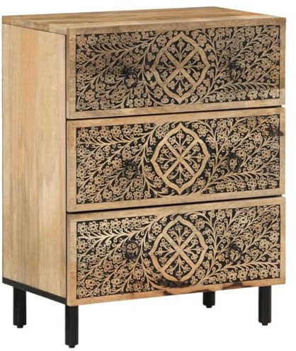 vidaXL Beistellschrank 60x33x75 cm Massivholz Mango