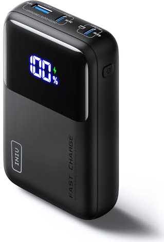 INIU Batterie Externe, 20000mAh 65W Fast Charging Power Bank for Phone & Laptop, Batterie Portable USB C Input & Output Compatible avec MacBook Steam Deck iPad iPhone 16 15 14 Pro Samsung S24 etc