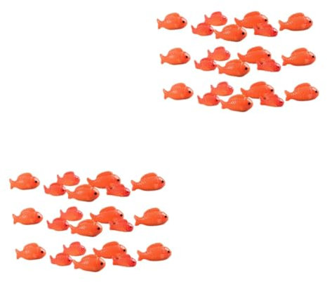 BESPORTBLE 72stücke Miniatur Fisch Figuren Teiliges Resin Deko Für Garten Aquarium Projekte Lustige Fische Für Landschafts Und Fahrzeugdekoration Stabile Langlebige Ornamente