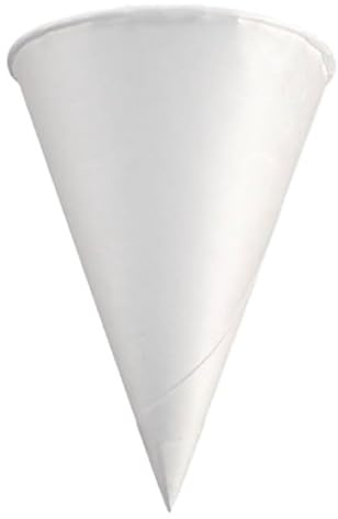 Monouso | 250 Cono de Papel para Agua 120 ml | 200 uds | Biodegradable y Reciclable | Ideal para Bebidas Frías, Oficinas y Eventos