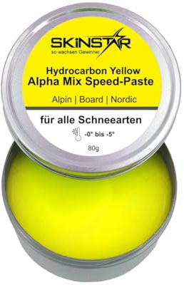 SkinStar Hydrocarbon Alpha Mix Yellow Speed-Paste Skiwax Skiwachs Rennwachs 80g fluorfrei