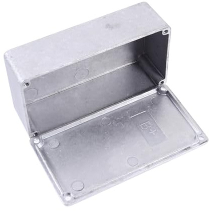 BAZEITFLOW Aluminium Gitarrenpedalgehäuse 122x66x39,5mm Robustes Effekt Stompbox Gehäuse für Selbstgemacht Effektpedale Musikinstrumentenzubehör