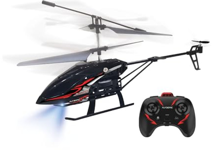 Flybotic - Sky Storm - 3-kanals radiostyrd helikopter - gyroskop och koaxialrotor för stabilitet - stationär flygning - ljuseffekter - batteri ingår - RC-leksak för barn från 8 år
