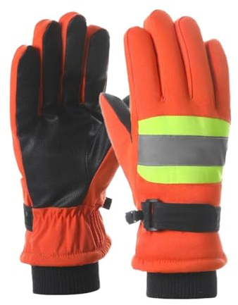 YWMJZEU Gants de Travail D'hiver Réfléchissants, Imperméables et Thermiques pour Chambres Froides, Conduite et Cyclisme.