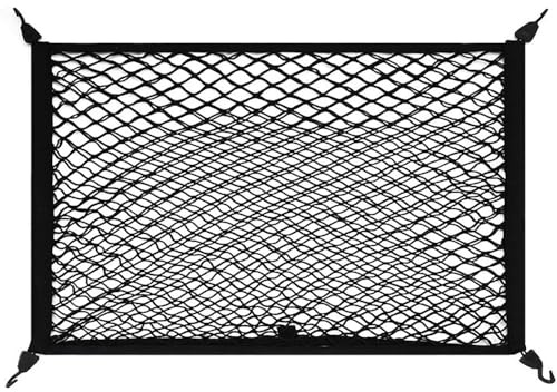 Filet Coffre Voiture, pour Volvo EX90 (P4 2024-2025 2026) Organisateur Bagages Filet Elastique Bagages Fixe Extensible Rangement organisateurs Filets,100 * 80