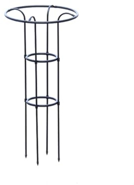 Treillis de jardin extérieur pour plantes grimpantes de 121,9 cm, parapluie noir, support obélisque pour vignes et fleurs, haut support pour plantes verticales, 100 cm, design durable