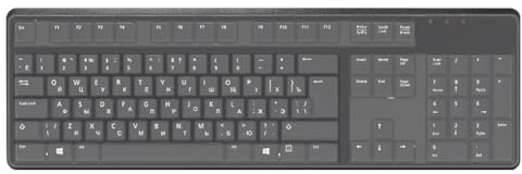 MIRKUZI Housses de protection, Une protection de clavier transparente universelle, adaptée aux ordinateurs de bureau, protection de clavier étanche en silicone film de protection des touches en relief