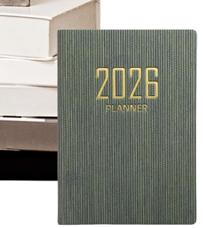 Agenda tascabile 2026 per borsa, calendario A7, 365 giorni, versione inglese, agenda giornaliera per obiettivi e note di bilancio, lavoro, scuola, università, studenti, donne, insegnanti
