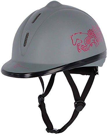 Covalliero Beauty VG1 barnhjälm, storlek 53-57, grå, 3210246