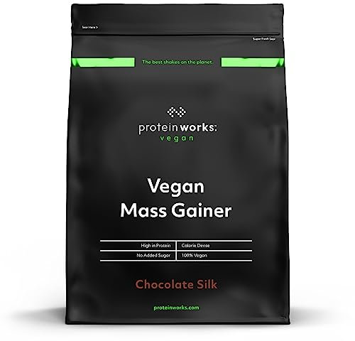 Protein Works - Vegan Mass Gainer | 450 Kalorien pro Shake | Vegan Weight Gainer | Veganes Shakes Zum Zunehmen | 16 Servings | Chocolate Silk | 2kg