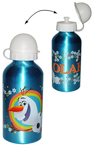 alles-meine.de GmbH Trinkflasche/Sportflasche - die Eiskönigin - Frozen - aus Aluminium 550 ml - auslaufsicher - für Kinder Aluflasche - Flasche Mädchen/Fahrradflasche - ..