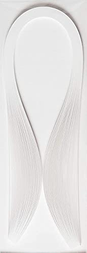 ODETOJOY Papierstreifen für Quilling 1,5 mm Weiß Quilling Papierstreifen 1,5 mm Weiß 120Stück