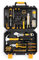 ToughHub 100 Pcs Tool Kit – DIY Hand Tool Set for Home Repairs & Maintenance - Tool Box with Tools Included Plier, Hammer, Adjustable Wrench, and Hex Key Set (2.96, Kilograms) (Yellow, 100)