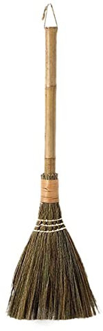Escoba de Paja: Mano de Escoba de la Cola de pie para la Escoba de maíz Tradicional Cerebro de Cepillado de la Escoba de la Escoba, Cepillo para el Polvo,62CM
