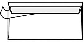 500 Briefumschläge Din Lang Kompakt 125mm x 235mm Weiß ohne Fenster Haftklebend innen Grau 80g/m² - größter Kompaktbrief