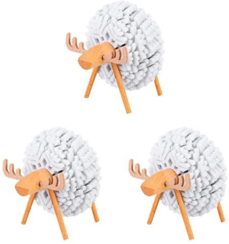 Abaodam 3sätze Filz Untersetzer Schneeflockenform Schaf- Dekoration Für Tisch Und Büro Für Weihnachten Und Besondere Anlässe Weiß