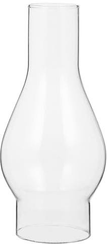 NUOBESTY Klarer Öllampenkamin Aus Glas Petroleumlampen-Schornstein Als Ersatzglas Für Öllampe Windschutz Für Diy-Petroleumlampen Für Zuhause Schlafzimmer Hotel Und Dekoration