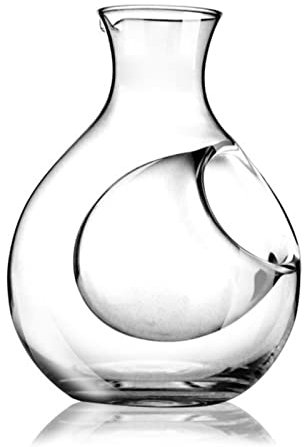 SARGE Glass Wine Bottle Hole Good Ice Jar Cricket Nest Cooling Brandy Whisky Beer Wine Decanter Transparent Carafe Top Bar Tools