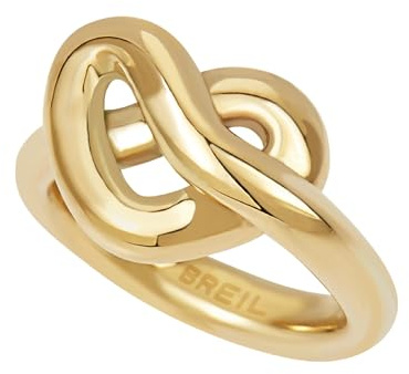 Breil Joyau Collection B&ME, bagues pour femme en acier couleur argent mesure 14 - TJ3322, 16, Acier coloré, Aucune pierre précieuse