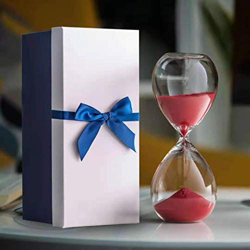 BOSUGE,Sanduhr 30 Minuten Timer Sanduhr for Ornament Dekoration Restaurant Wohnzimmer Home Schrank Büro Schreibtisch SchlafzimmerParty Festival Weihnachten Sanduhr ( Color : Rosso , Size : - )