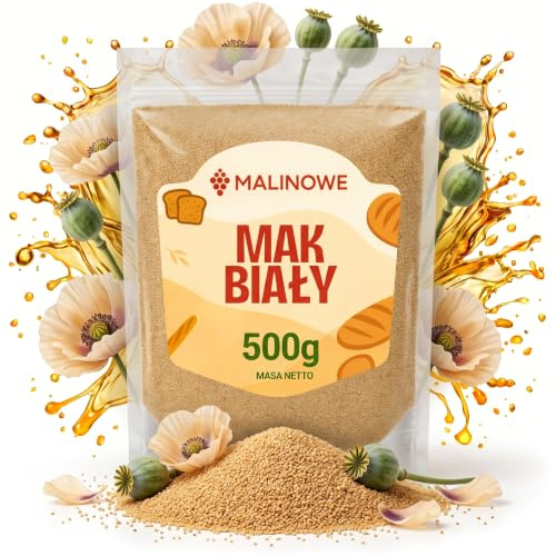 Malinowe WEISSE MOHNSAMEN 500g Schonend Getrocknet | Schonend Getrocknet