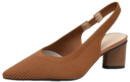 ticticlily Mujer Zapatos de Tacón Bloque Clásicos