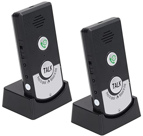 Tyenaza Intercomunicador de voz de 2 vías, intercomunicador de alcance superlargo, impermeable, sistema de timbre de puerta, para oficina en casa, aula