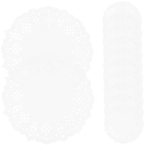 Alipis 300 Pz Carta Pizzo Torta Centrini Di Carta Rotondi Centrini Di Per Tavola Da Pranzo i Per Merenda Tovagliette Colorate i Di Pizzo Tovaglia Rotonda Bianca