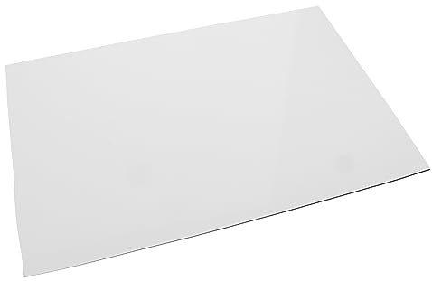 JOINPAYA Ersatz Schlagbrettmaterial für E-gitarre und Bass Pvc Weiß 3-lagig Blanke Selbstgemacht Platte für Individuelle Schlagbretter
