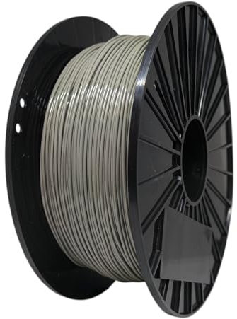 Finnotech F3D Premium TPU Filament 1.75 mm, Flexibles 3D-Drucker Filament, Maßgenauigkeit +/- 0.03mm, 1 kg Spule, Exzellente Haftung, Für exakte 3D Drucke, Grau