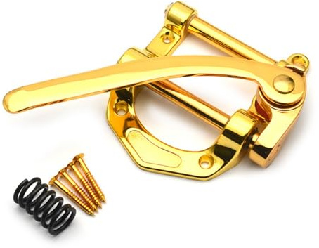 Ponte tremolo per chitarra elettrica con sistemi di cuscinetti a rulli senza attrito e pali per corde per sostituzione rapida del ponte tremolo