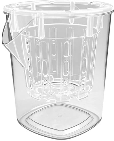 Lawnrden Vaso per orchidee|1 set vasi per orchidee trasparenti con fori Vasi decorativi in ​​plastica in resina traspirante da 5 pollici con bacino esterno per interni ed esterni