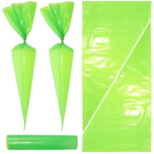 TEHAUX Bolsas para Lechada de Azulejos Resistentes Ldpe 50 Unidades Verdes Bolsa para Cemento y Mampostería Herramienta para Alicatado y Aplicación de Sellador
