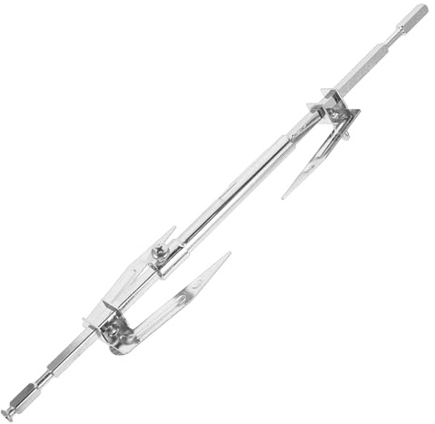OSALADI Fourchette à Poulet Rôti Rotative en Acier Inoxydable, Accessoire pour Friteuse à Air Chaud, Réglable et Démontable, pour Barbecue Maison et Cuisson au Four, Résistante Haute