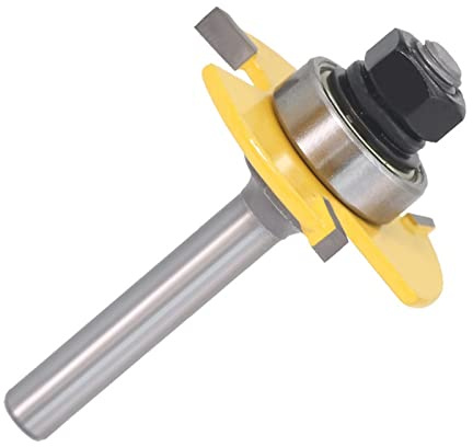 Wood Milling Cutter 1Pcs 6-12.7mm Shank 3 Tooth Ball T-Slot Milling Cutter 4mm Slotting Router Bits for Wood Woodwork Cutting Tools Router Bit(8mm Shank)