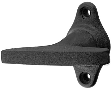 Ventano Fenstergriff Essen IRB Gusseisen schwarz - Kompakte Dreh-Kipp-Olive, minimalistisches Design 73mm mit versteckter Rasterung