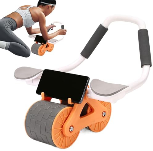 Automatisk rebound -bukhjul, AB Roller Wheel, Avtagbar ABS -träningsutrustning, Portable Belly Training Roller, Stärkande tränare för män, kvinnor